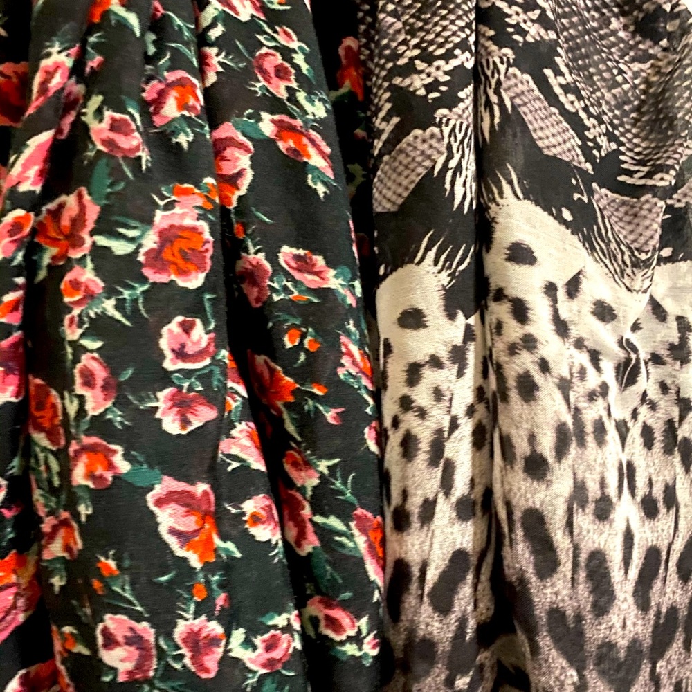 Long, scarves.